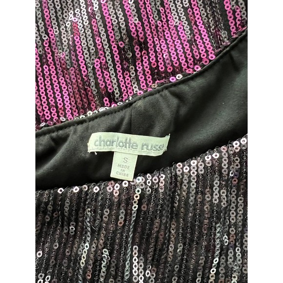 Charlotte Russe One Shoulder Dress, Stretchable Bodycon Multicolor Size Small - Picture 6 of 8